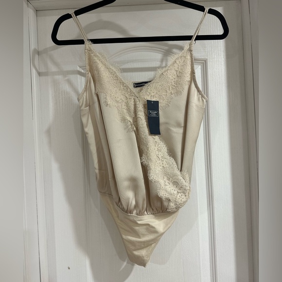 Satin Lace bodysuit. NWT. - Picture 1 of 2